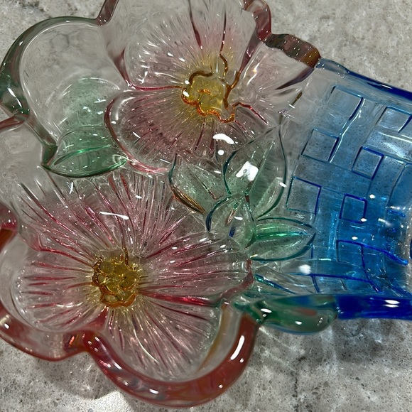 Indiana Glass Flower Dish - Picture 8 of 9